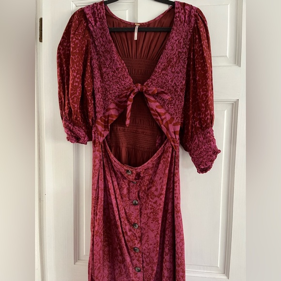 Free People Leopard Maxi Dress - Picture 2 of 3